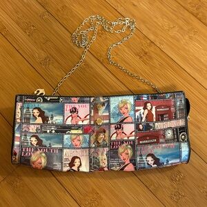 Brentano Vintage Magazines Colorful Graphic Chain Shoulder Bag